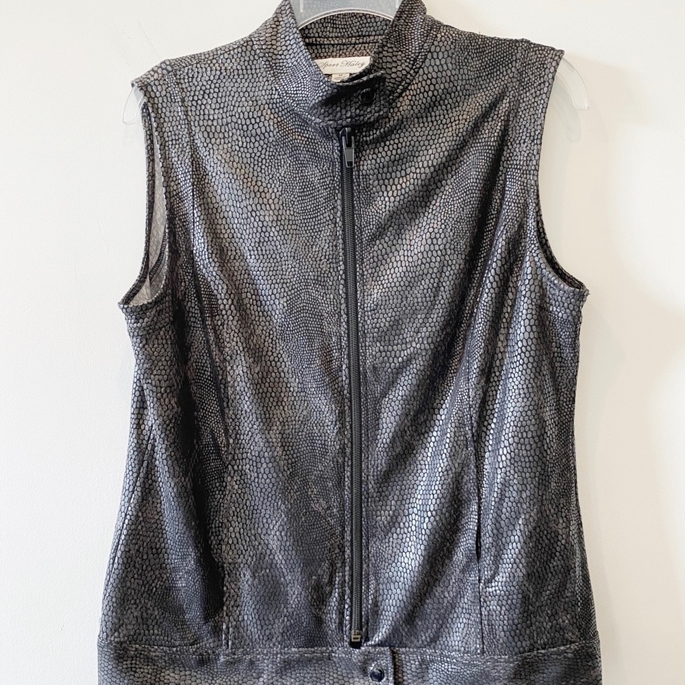 Sport Haley Snake Skin Print Vest Sz M